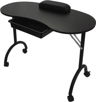 RayGar Raygar - Manicure Table Beauty Desk Foldable and Portable - Black