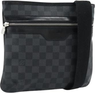 Louis Vuitton Pre-owned Damier Graphite Schoudertas - Dames - Vintage Schoudertas - Grijs - ONE Size - Leer - Vintage
