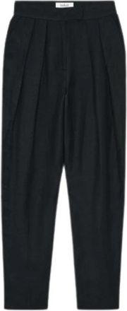 BA&SH Pantal&oacute;n Paolo - Dames - Slim Fit Broeken - Zwart - XS - Linnen - Broeken