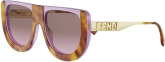 Fendi Sunglasses, female, Brown, Size: 53 MM Fendigraphy Sunglasses