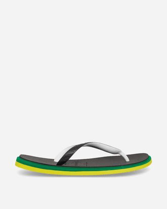 Havaianas Brasil Twist Flip Flops Black
