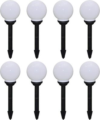 vidaXL Vidaxl - L&aacute;mparas De Jard&iacute;n Para Camino 8 Uds Con Pica De Tierra 15 Cm