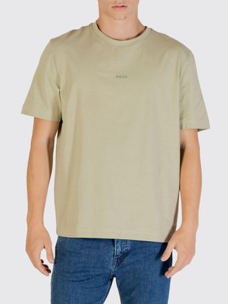 HUGO BOSS T-shirt in cotone con mini logo Boss