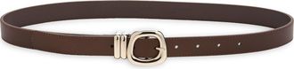 Nordstrom Rack Faux Leather Double Keeper Belt in Brown at Nordstrom Rack, Size X-Small