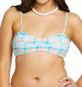 Billabong Check The Waves Eve Bralette In Multi