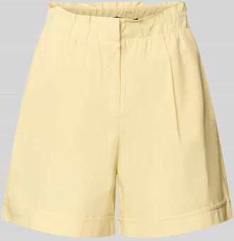 Vero Moda Regular Fit Bermudas aus Baumwoll-Leinen-Mix Modell SELMA in GELB, Gr&ouml;&szlig;e XL