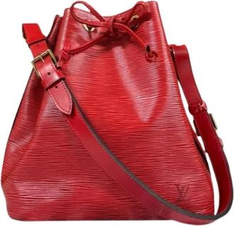 Louis Vuitton Pre-owned Vintage Epi Bucket Bag - Dames - Vintage Tas - Rood - ONE Size - Leer - Vintage