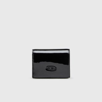 Diesel Wallet in glossy PU - Small Wallets - Woman - Black