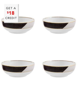 Vista Alegre Carrara Cereal Bowls (Set Of 4) With $18 Credit