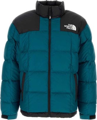 The North Face Petrol Blue Logo Down Jacket