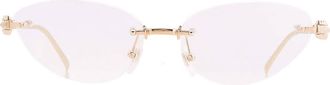 Cartier Clash de Cartier Demo Cat Eye Ladies Eyeglasses CT0565O 001 57