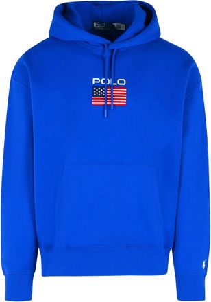 Polo Ralph Lauren Felpa con cappuccio e logo - Blu