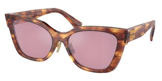Miu Miu MU02ZS 11Q50D Womens Sunglasses Brown Size 56