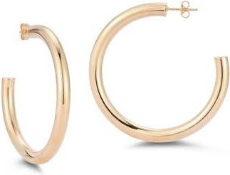 Glaze Jewelry Tubular Hoop Earrings in Rose Gold at Nordstrom Rack