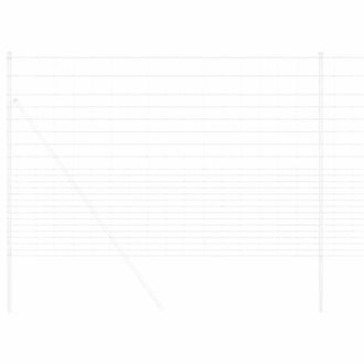 Berkfield Home Modern Field Fence 1.6x25 m Galvanised Steel in Silver