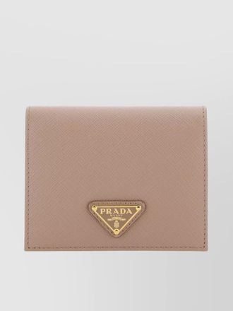 Prada textured finish aged leather wallet