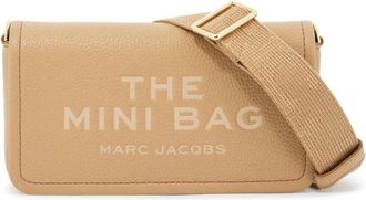 Marc Jacobs De Leren Mini Tas - Dames - Schoudertassen - Beige - ONE Size - Leer - Tassen