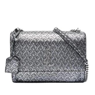 Saint Laurent Pre-owned The Sunset Shoulder Bag - Dames - Vintage Schoudertas - Grijs - ONE Size - Leer - Vintage