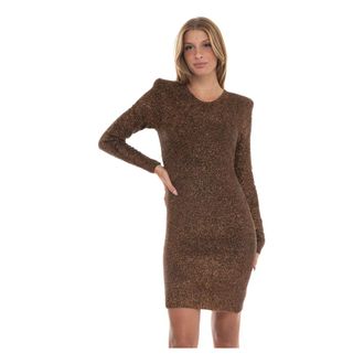 Liu Jo Mini jurk - Dames - Feestkleedjes - Bruin - L - Polyester - Kleedjes