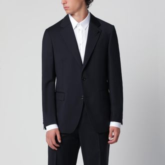 Lardini Blue single-breasted jacket in wool