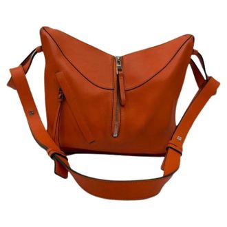 Loewe Pre-owned Small Hammock Shoulder Bag - Dames - Pre-owned - Oranje - Maat: ONE Size Leer