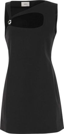 Coperni Zwarte Stijl/Modelnaam Jurk - Dames - Korte kleedjes - Zwart - L - Polyester - Kleedjes