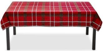 Tag Sleigh Ride Holiday Red and Black Plaid Tablecloth at Nordstrom