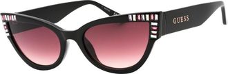 Guess Shiny Black Cat Eyes Zonnebril