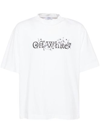 Off-white bookish flower skate T-shirt