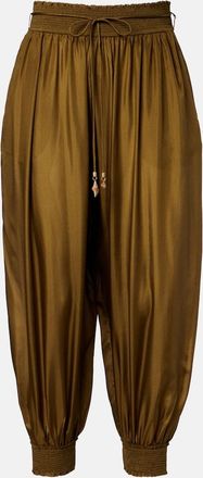 Zimmermann Mahon cropped silk balloon pants