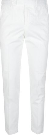 Pantaloni Torino Master Cropped Slim Tailored Cotton Pants