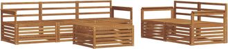 vidaXL Vidaxl Conjunto De Sof&aacute;s De Exterior 6 Uds. Natural