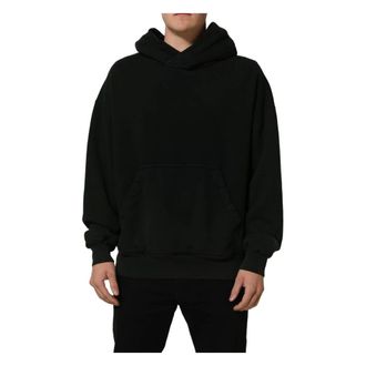 Dolce & Gabbana Pullover Hoodie Sweatshirt - male - Dolce & Gabbana - Hoodies - Black - L - Sweatshirts & Hoodies