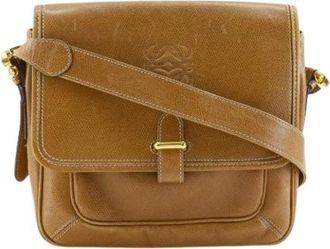 Loewe Pre-owned Schoudertas - Dames - Vintage Schoudertas - Bruin - ONE Size - Leer - Vintage