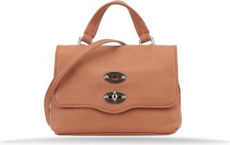 Zanellato Leren Schoudertas Girello - Dames - Handtassen - Oranje - ONE Size - Leer - Tassen