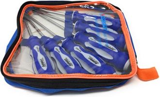 Trade Shop Trade Shop - Set Di Cacciaviti 6pz Con Punta Magnetica A Taglio E Stella Borsa Giraviti 50269