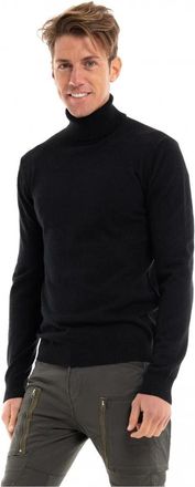 Gabba Turtleneck Sweater - Heren - Coltruien - Zwart - S - Wol - Truien & Vesten