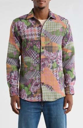 T.R. Premium Tapestry Shirt Jacket in Pink at Nordstrom Rack, Size Xx-Large