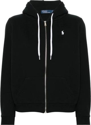 Ralph Lauren Zip-throughs, female, Black, Size: XS Felpa