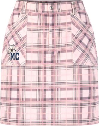 Marc Cain Falda de pana con cuadros y bordado - Skirts - Mujer - Rosa - L