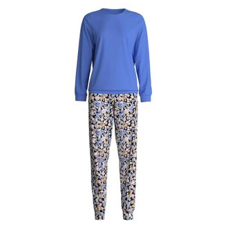 CALIDA Pigiama con polsini - - Nightwear & Lounge - Donna - Blu - S