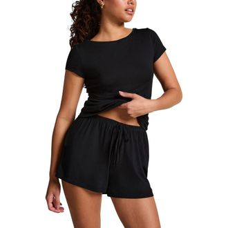Hunkem&ouml;ller Pyjama Set Jersey in Black at Nordstrom, Size X-Small
