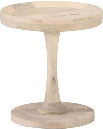 vidaXL Vidaxl - Mesa Auxiliar De Madera Maciza De Mango &Oslash;40x45 Cm