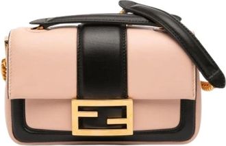 Fendi Pre-owned Mini Bags, female, Pink, Size: ONE SIZE Pre-owned Pink Leather Mini Bag