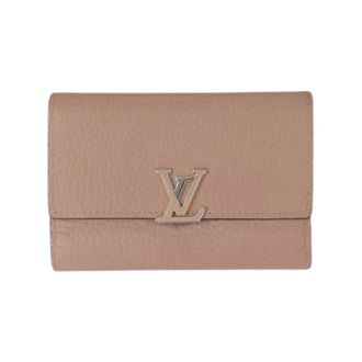 Louis Vuitton Pre-owned Wallets, female, Pink, Size: ONE SIZE Pre-owned Portefeuille Capucines Compact Leather Wallet