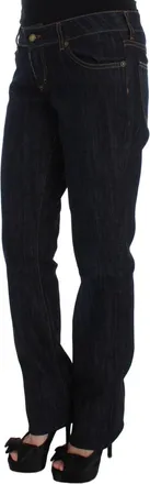 Roberto Cavalli Womens Blue Cotton Straight Fit Stretch Jeans Clothing