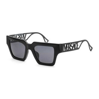 Versace Sunglasses, female, Black, Size: ONE SIZE Acetate Square Frame Sunglasses
