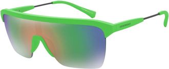 Emporio Armani Rechthoekige Zonnebril - Heren - Zonnebrillen - Groen - 36 MM - Accessoires