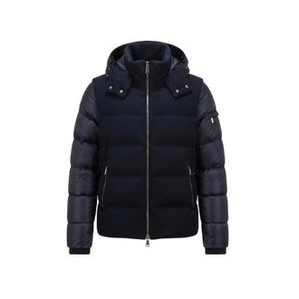 Moorer Textured Body Jacket with Quilted Sleeves - Heren - Winterjassen - Blauw - XL - Nylon - Jassen