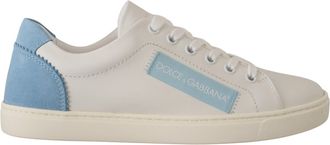 Dolce & Gabbana Womens Sneakers Low Top Style - White Leather - Size 35.5 EU/IT